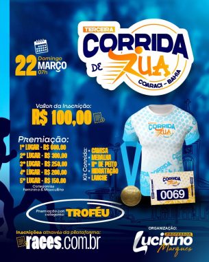 TERCEIRA CORRIDA DE RUA COARACI