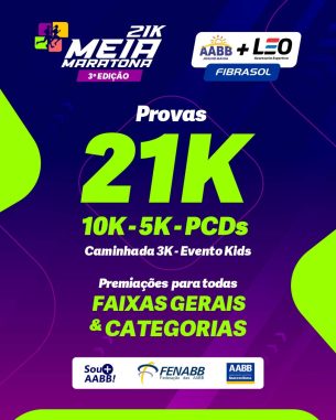 3ª MEIA MARATONA AABB JEQUIÉ + LÉO ASSESSORIA ESPORTIVA + FIBRASOL